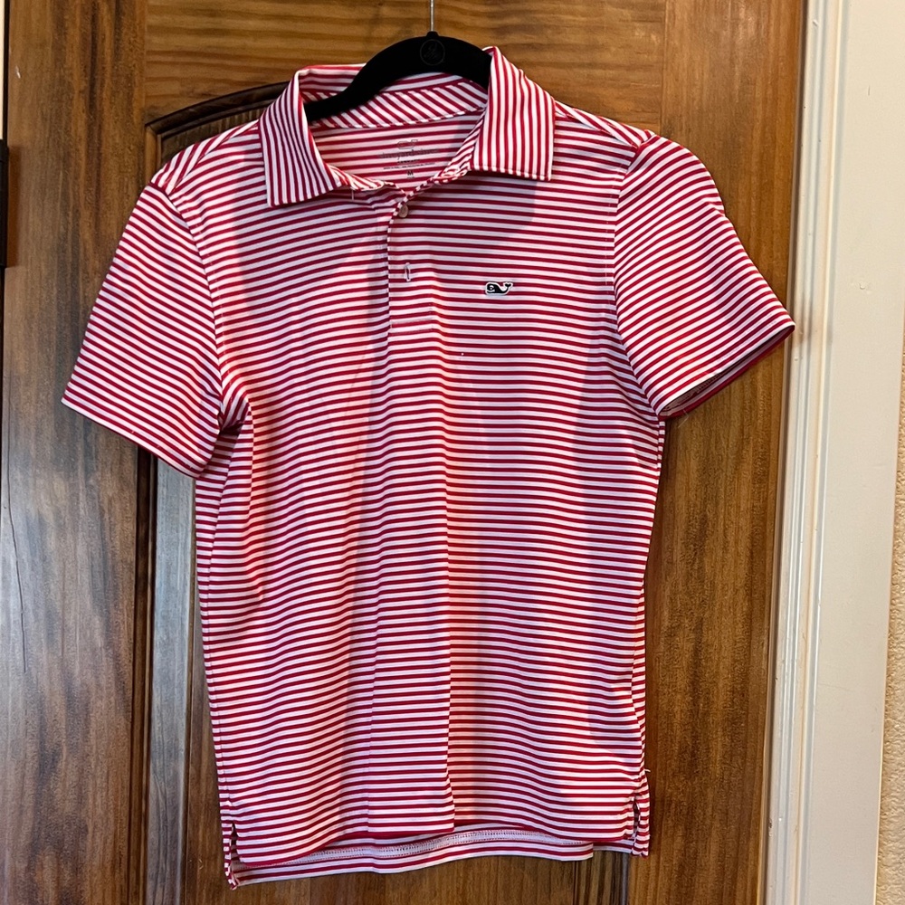 Vineyard Vines Classic Red and White Polo